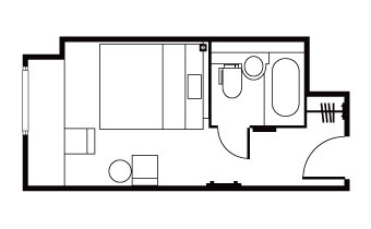デラックスダブル平面図