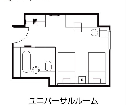 ユニットバスツイン平面図