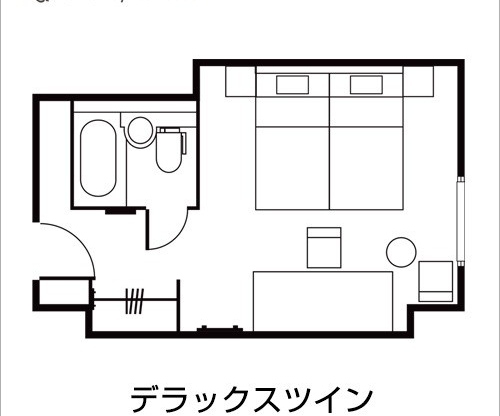 デラックスツイン平面図