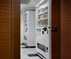 Vending machines, ice-making machines, and microwave ovens