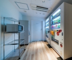 Vending machines, ice-making machines, and microwave ovens