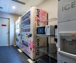 Vending machines, ice-making machines, and microwave ovens