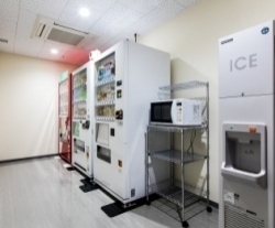 Vending machines, ice-making machines, and microwave ovens