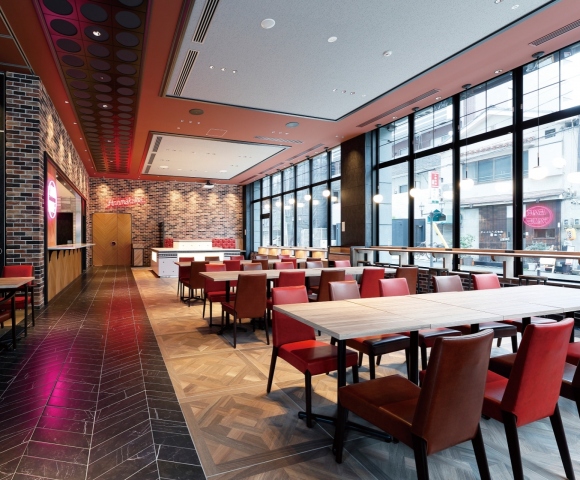 和洋折衷のビュッフェスタイル