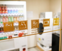 Vending machines, ice-making machines, and microwave ovens