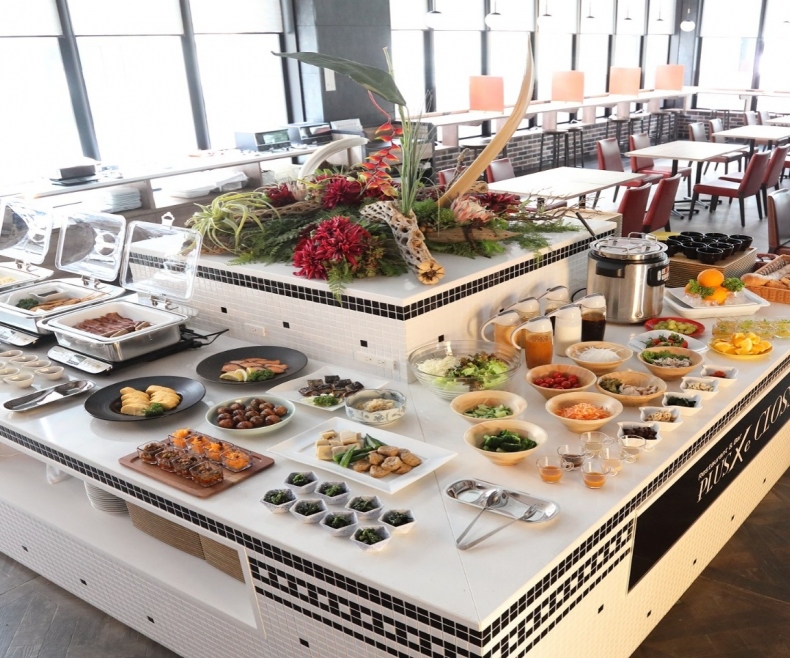 朝食バイキング一例