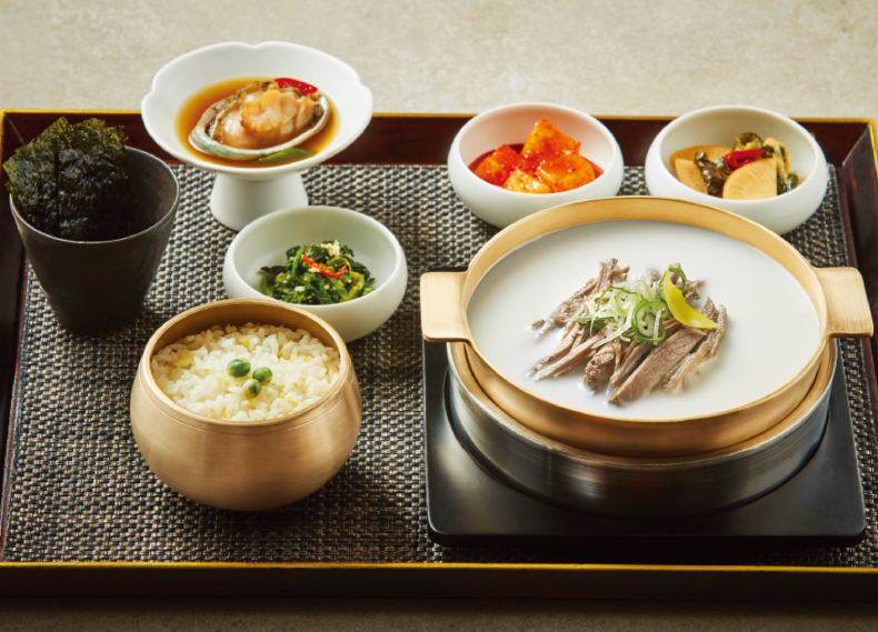 韩牛牛骨牛肉高汤套餐