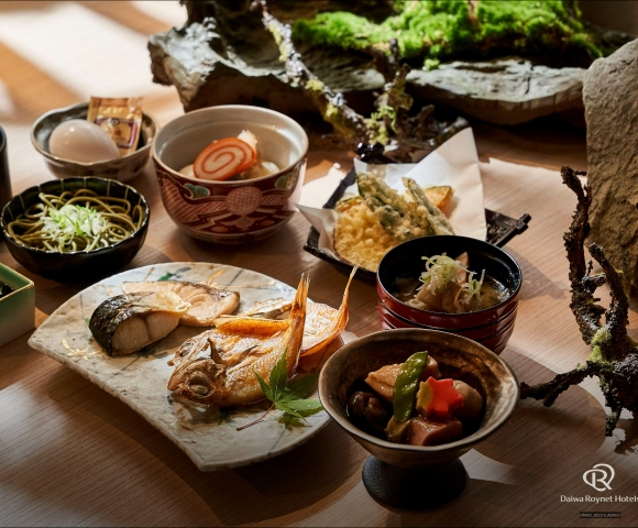 地産地消の食材を使った朝食ビュッフェ