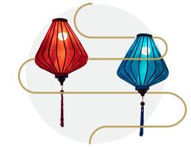 道後商店街の装飾の画像